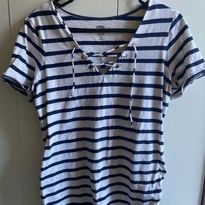 Old Navy maternity shirt- stripes
